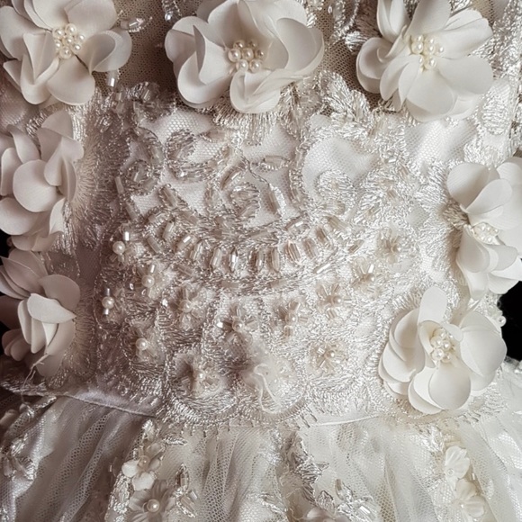 Heirloom Christening Gown with Bonnet and Booties - Picture 7 of 9